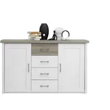 Die Möbelfundgrube Kommode 2-türig, Pinie weiß - LUCA-P