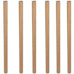 VEPATIM 100x Papiertrinkhalme Trinkhalme Papier extra dick braun natur O10mm 21cm