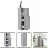 The Living Store - Vidaxl Apothekerschrank Grau Sonoma 40x41x118 Cm Holzwerkstoff