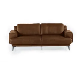 W.Schillig Couch Lederbezug 2-Sitzer Braun