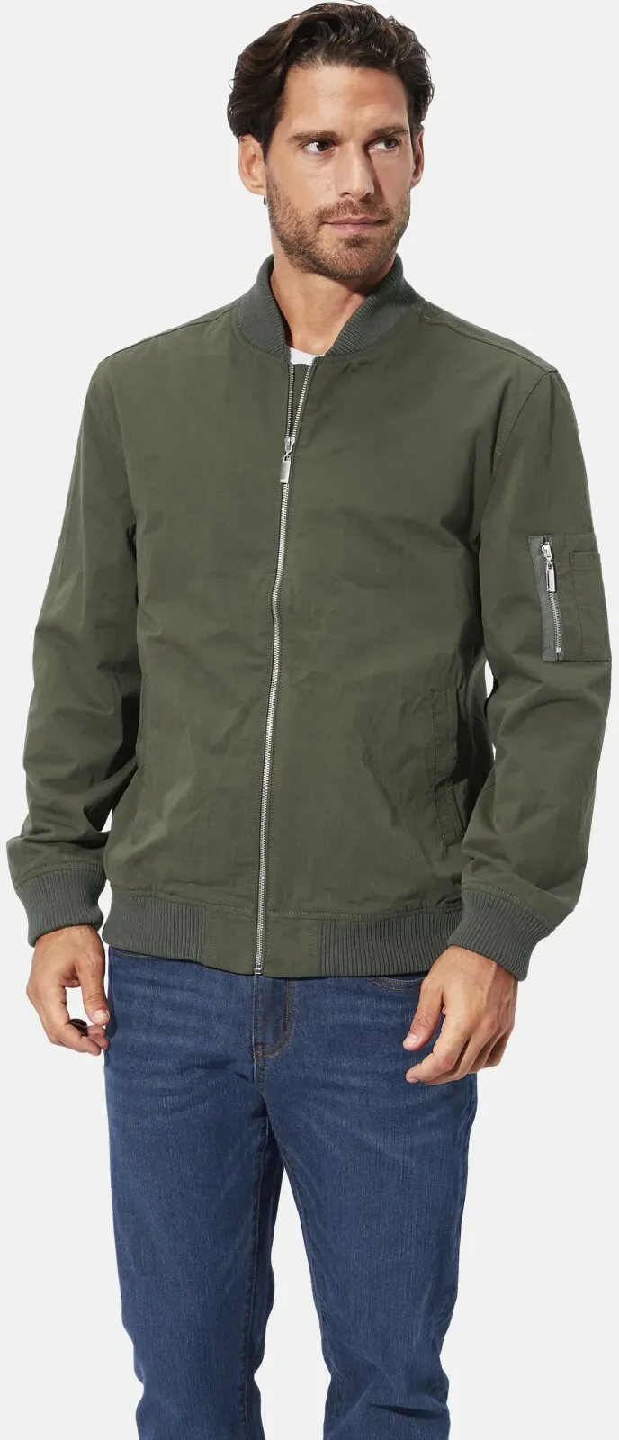 Blouson BABISTA "Blouson ZAVENTO", Herren, Gr. 54, grün (oliv), Obermaterial: 100% Baumwolle CO., Jacken Blouson