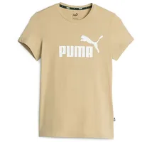 Puma Ess Logo Kurzarm-t-shirt - Sand Dune - S