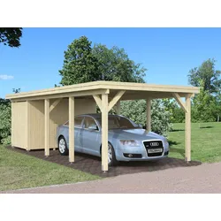 Palmako Carport Karl 23,1 m2 naturbelassen Holzcarport