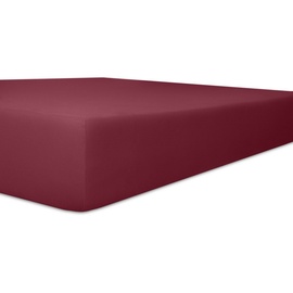 Kneer Spannbettlaken für Topper Vario-Stretch 200 x 200 cm burgund