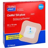 Gothaplast Osmo Sil-plus Silikonpflaster 10X10cm steril