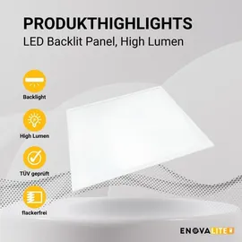 enovalite LED-Panel 1 Stück 62x62 cm 30 W 4500 lm