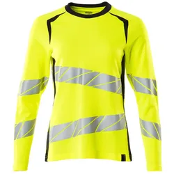 Damen Warnschutz Langarmshirt "ACCELERATE SAFE" UV-Schutz - 3XL - gelb/schwarzblau