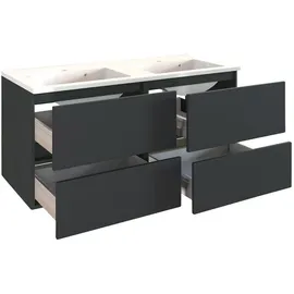 Möbel Boss Waschtisch Baabe 120 x 56 x 47 cm Grau/Graphit Matt