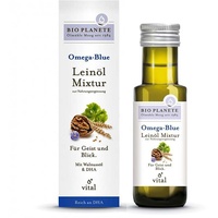 Bio Planete Omega Blue Leinöl-Mixtur 100 ml Flüssigkeit