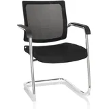 HJH Office Levia V Stoff Schwarz