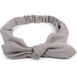 styleBREAKER Haarband, 1-tlg., Einfarbiges Haarband mit Schleife grau