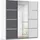 OTTO home Schwebetürenschrank OTTO ́s Choice 203 x 229 x 62 cm Weiß/Schwarz