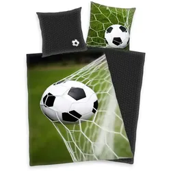 Herding Bettwäsche-Set  Fußball Tor , mehrfarbig , Maße (cm): B: 135 H: 1