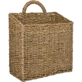 MyGift 31,75 cm großer gewebter Wandkorb - Vintage-Stil Aufbewahrungsorganizer