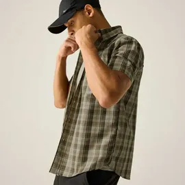 Regatta Kurzarmhemd Light Sage Multi Cross Check L