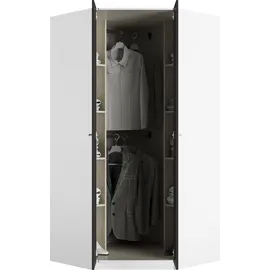 Priess Eckkleiderschrank »Barcelona Kleiderschrank Ecklösung Raumwunder«, in 2 Tiefen Schrank Eckschrank Garderobe,