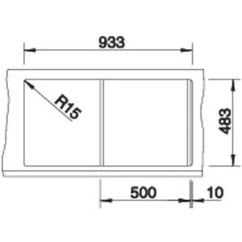 Blanco Tipo 5 S reversibel mit Ablauffernbedienung edelstahl (526336)