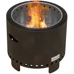 Outsunny Feuerschale Metall, Edelstahl