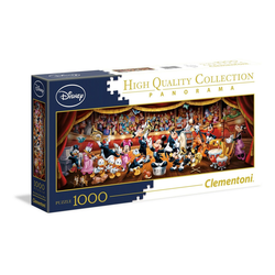 Clementoni® Puzzle Disney Classic Orchestra Panorama 1000 Teile, Puzzleteile bunt
