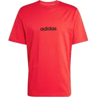adidas Essentials Linear Single Jersey rot/schwarz XL