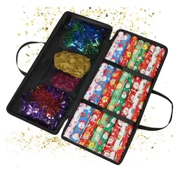Relaxdays Geschenkpapier Aufbewahrung Schwarz