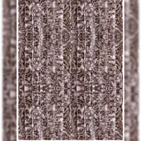 arsvita Flauschvorhang 120x200 Meliert beige Braun