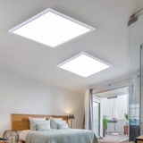 ETC Shop Deckenlampe Einbaupanel modern Büroleuchte led Einbau Panel, Deckenleuchte weiß Aufbau Deckenpanel, led 36W 3960lm 4000K, LxBxH 59,5x59,x5x3 cm, 2er