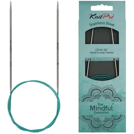 KnitPro 36092 Rundstricknadel Mindful 2,25 mm 80 cm englisch, Blaugrün