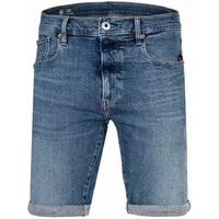 G-Star Herren Jeansshorts - 3301 Slim Short , Stretch Denim, Jeans, kurz Blau 35W