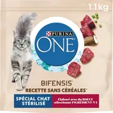 PURINA ONE Bifensis Ohne Getreide | Rindfleischfutter Für Ausgewachsene Katzen |