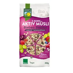 Bohlsener Mühle 5-Korn Aktiv Müsli Sieben Beeren bio