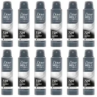 12x Dove Deodorant Men + Care Invisible Dry Spray Advanced Care Deo für Männer,mit 1/4 Feuchtigkeitscreme hautfreundliche Formel, 72 Stunden,150ml (12er Pack)