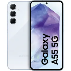 SAMSUNG Smartphone "Galaxy A55 5G", blau (eisblau), 128 GB, Mobiltelefone, Topseller