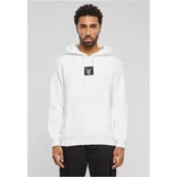 Mister Tee Skelett Patch Kapuzenpullover White XS