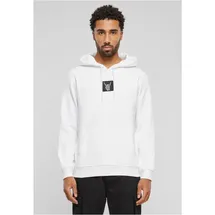 Mister Tee Skelett Patch Kapuzenpullover White XS
