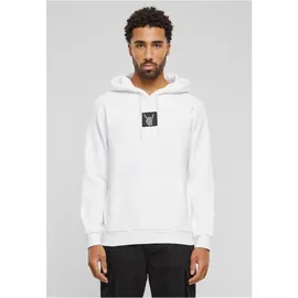 Mister Tee Skelett Patch Kapuzenpullover White XS