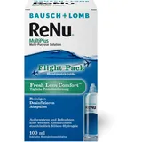 Bausch + Lomb ReNu MultiPlus Kombilösung mit Proteinentferner - Kontaktlinsenreiniger, Aufbewahrungslösung für weiche Linsen, Reise-Set, 100 ml