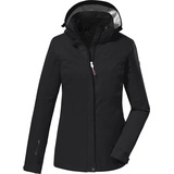 KILLTEC Damen Funktionsjacke/Outdoorjacke mit abzippbarer Kapuze KOS 133 WMN JCKT, schwarz, 44,