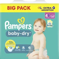 Pampers baby-dry Windeln Gr.4+ (10-15kg) Big Pack - 54.0 Stück