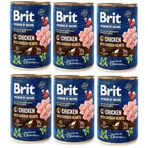 Brit Huhn mit Hühnerherzen 6 x 400 g