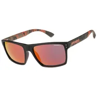 Superdry Sds-kobe-193 Sonnenbrille - Matte Black / Volcanic Mountain Orange - Red mirror/CAT3
