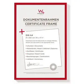 walther design KV130R New Lifestyle rot 21x29,7 cm 4er Set