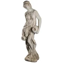 BIRENDY Wetterfeste Riesige XXL schwere (14 kg) Statue antike Wassertägerin 118 cm hoch SYL-A 14017 Gartenfigur, Dekofigur, Statue, Mythologie, Figur, Büsten, Dekorationsfigur Skulptur
