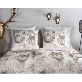 Muller Textiles hip Bettwäsche Isaci Flanell grau Baumwolle B/L: ca. 135x200 cm + grau