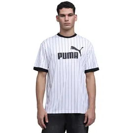 Puma ESS Striped Jersey weiß L