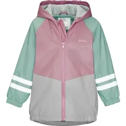 Playshoes Regenjacke mit Fleecefutter rosa/grün, 86