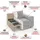 OTTO home Ecksofa OTTO HOME "AZITA L-Form, XL 296 cm - Designsofa in Bubble-Optik", beige (creme), B:296cm H:89cm T:176,5cm, 100% Polyester, Sofas, Ecksofa, lose Rückenkissen, traumhafte Steppung
