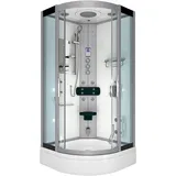 AcquaVapore Dampfdusche Duschtempel Sauna Dusche Duschkabine D46-50T3-EC 90x90 cm Mit 2k Scheiben Versiegelung