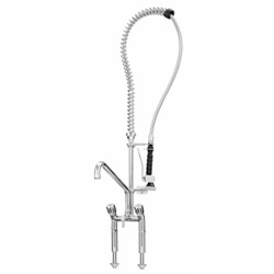 Bartscher Zweigriffmischer 40L-1802B, Zweigriffmischer mit hoher Reinigungskraft und Durchflussmenge, 1 Stück