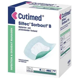KOHLPHARMA GMBH Cutimed Siltec Sorbact B PU-Verb.7.5x7.5 cm
